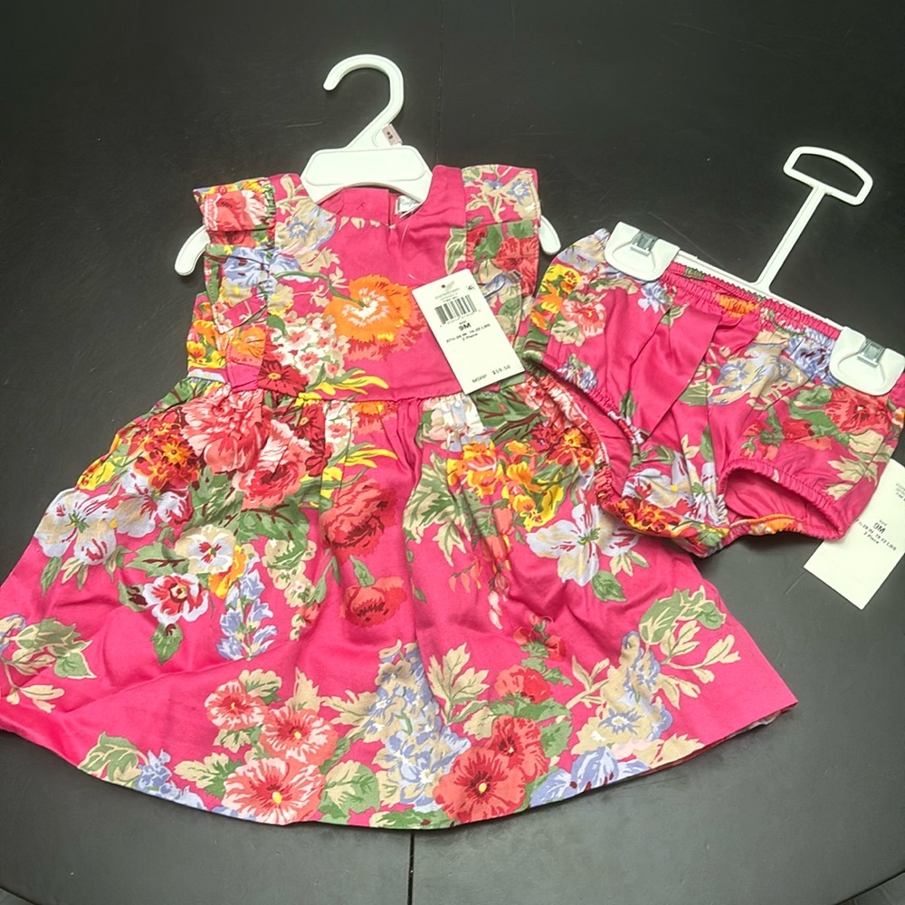 Ralph Lauren Floral Dress with bloomers 9 months NWT